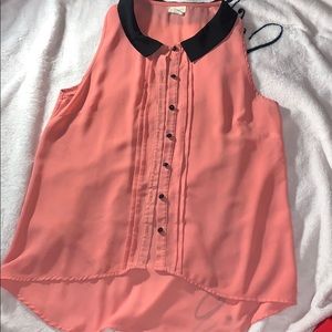 High low blouse tank top